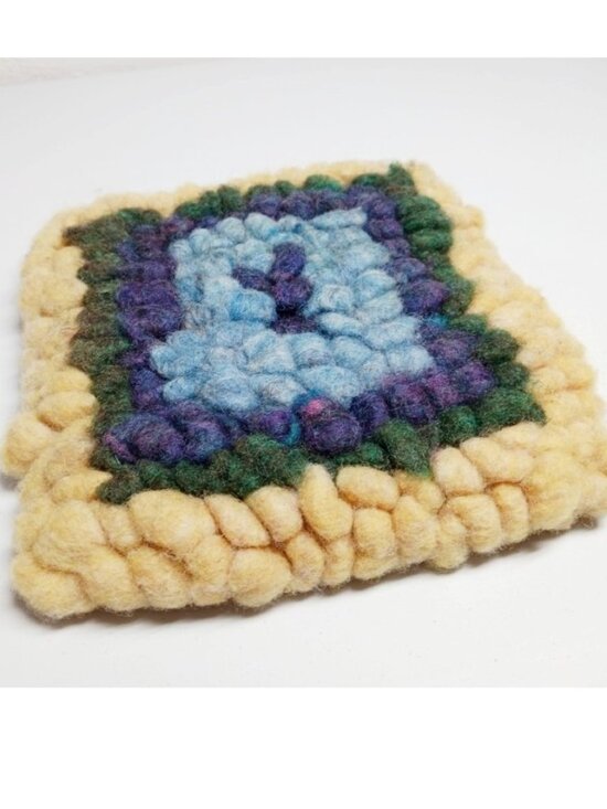 Handmade Other - Handmade Wool 100% roving cute trivet, mat for heavy decors